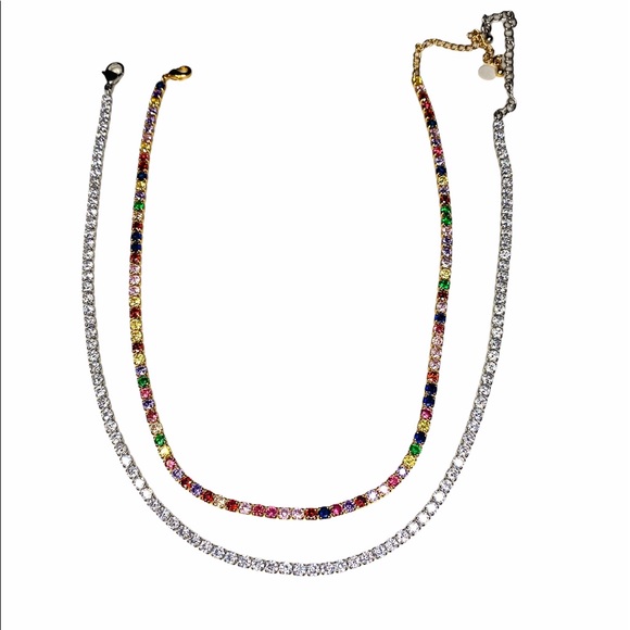 Rainbow chocker - necklace - Picture 3 of 7